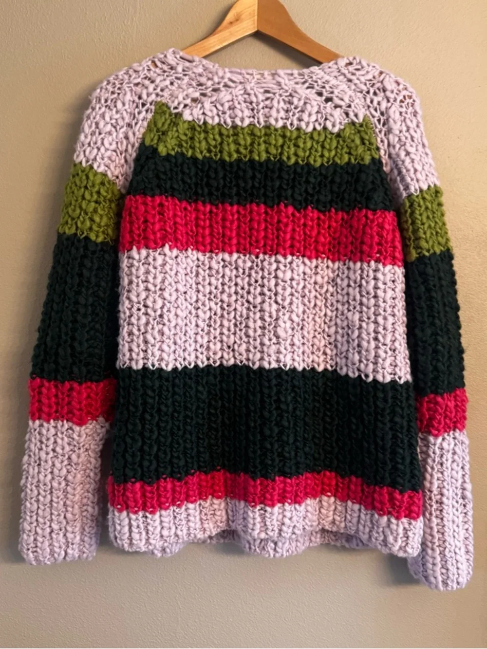 FREE PEOPLE Myles Chunky‎ Striped Cardi